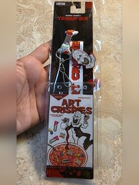 Terrifier Art the Clown Art Crispies and ID badge holder set Damien Leones slash